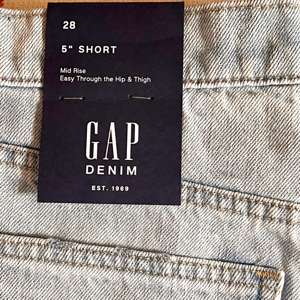 Gap Mid Rise Jeans Shorts